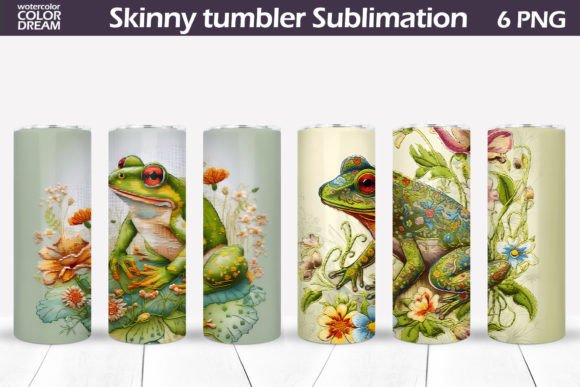 3D Frog Embroidery Tumbler
