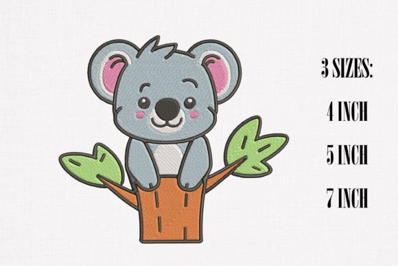 Cute Koala Embroidery