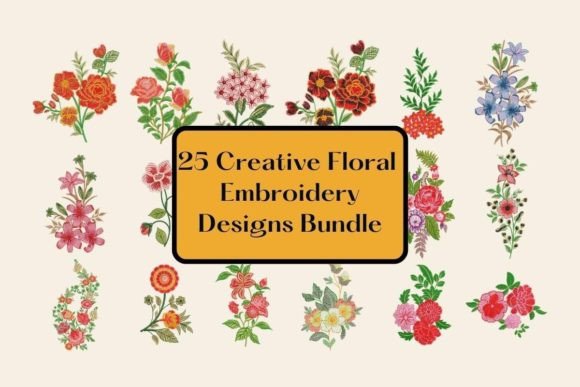 Embroidery Designs Floral Bundle