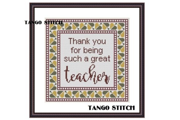 Great Teacher Cross Stitch Embroidery