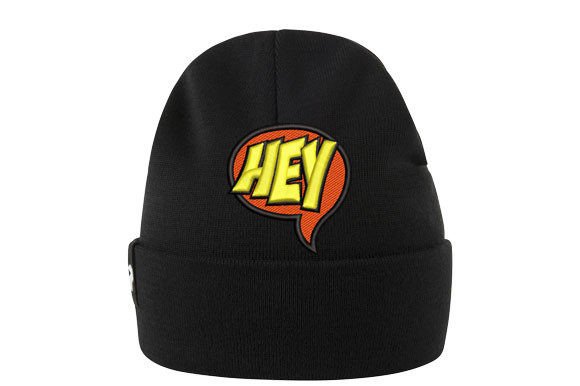 HEY Embroidery Design