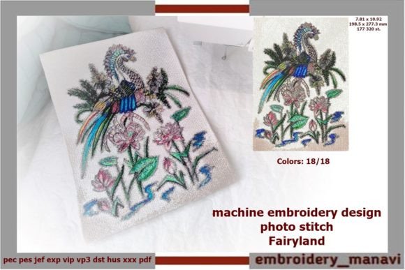 Photo Stitch Fairyland Embroidery Design